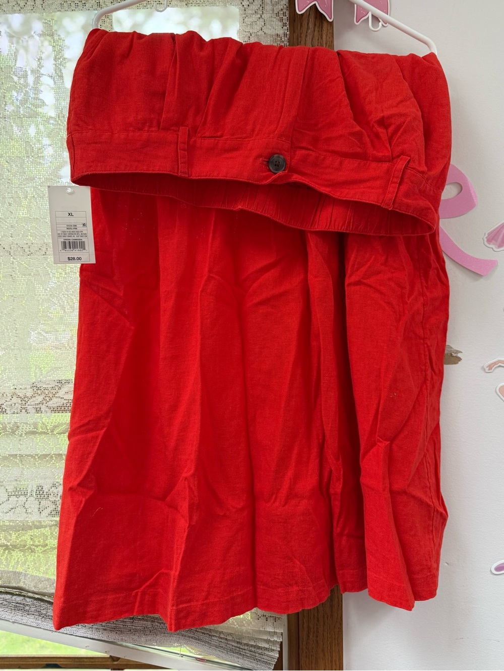 Bright Red Skirt